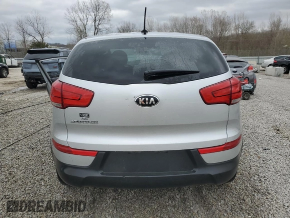 2016 Kia Sportage LX with VIN KNDPB3AC1G7872434, listed as a Copart auction lot 49983225 with 190,242 mi miles and Non Repairable. Bid and sale history available at carsss.com. Image 6.