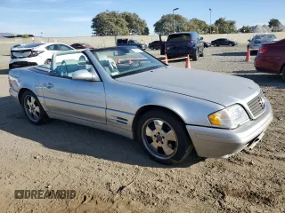 1999 Mercedes-Benz SL-Class with VIN WDBFA68FXXF174165, listed as a Copart auction lot 81608314 with 0 mi miles and Salvage Title. Bid and sale history available at carsss.com. Image 4.