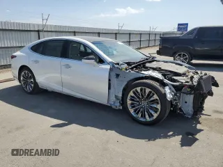 2018 Lexus LS with VIN JTHC5LFF0J5002491, listed as a Copart auction lot 72115644 with 36,641 mi miles and Salvage Title. Bid and sale history available at carsss.com. Image 4.