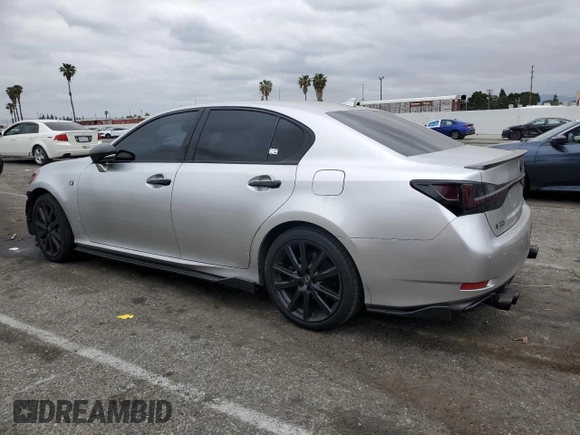 2013 Lexus GS with VIN JTHBE1BL4D5000758, listed as a Copart auction lot 53100215 with 105,444 mi miles and Salvage Title. Bid and sale history available at carsss.com. Image 2.