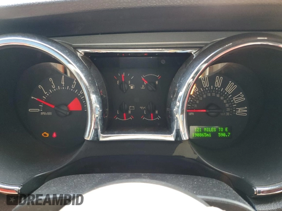 2006 Ford Mustang GT Deluxe with VIN 1ZVFT82H665257823, listed as a Copart auction lot 49920895 with 190,865 mi miles and Salvage Title. Bid and sale history available at carsss.com. Image 9.