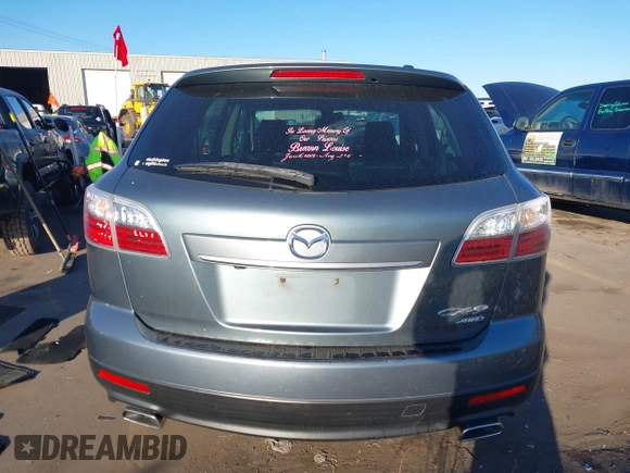 2012 Mazda CX-9 Grand Touring with VIN JM3TB3DV1C0367600, listed as a IAAI auction lot 41311589 with 1 mi miles. Bid and sale history available at carsss.com. Image 16.