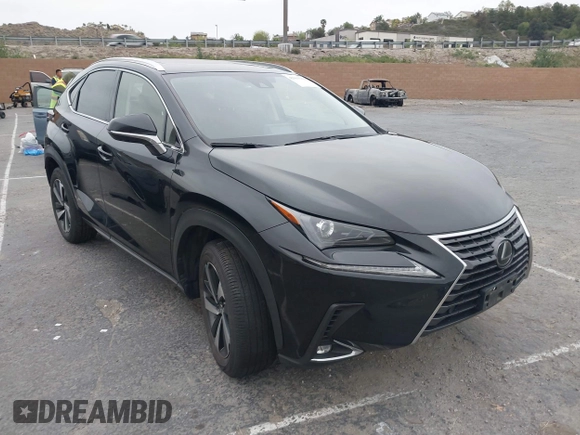 2021 Lexus NX with VIN JTJGARBZ6M2185609, listed as a IAAI auction lot 42065141 with 42,985 mi miles. Bid and sale history available at carsss.com. Image 1.