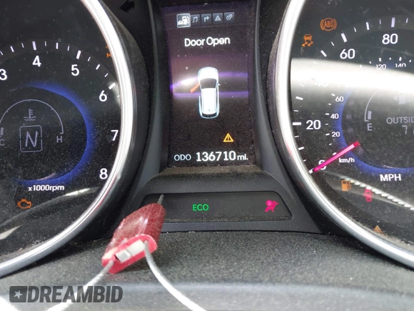 2014 Hyundai Santa Fe with VIN 5XYZUDLB6EG218980, listed as a IAAI auction lot 42391630 with 136,710 mi miles and . Bid and sale history available at DreamBid. Image 15.