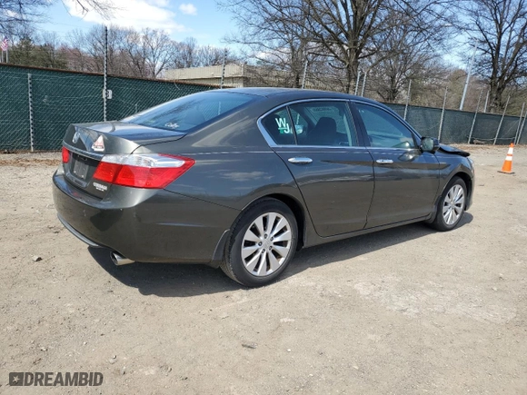 2014 Honda Accord Sedan EX with VIN 1HGCR2F73EA209321, listed as a Copart auction lot 50663965 with 77,523 mi miles and Salvage Title. Bid and sale history available at carsss.com. Image 3.
