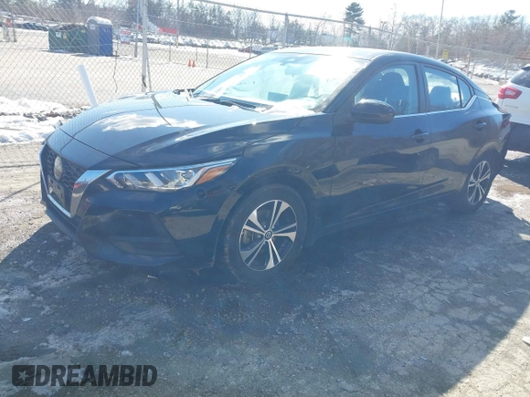 2022 Nissan Sentra SV with VIN 3N1AB8CV9NY235680, listed as a IAAI auction lot 41523366 with 27,277 mi miles and . Bid and sale history available at DreamBid. Image 2.