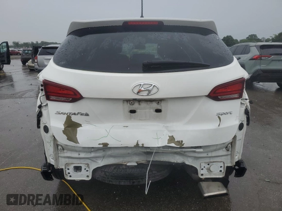 2018 Hyundai Santa Fe 2.4L with VIN 5NMZT3LB9JH088836, listed as a Copart auction lot 60206855 with 111,208 mi miles and Salvage title. Bid and sale history available at DreamBid. Image 6.