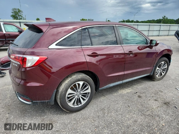 2017 Acura RDX Advance with VIN 5J8TB3H78HL002925, listed as a Copart auction lot 59777585 with 104,685 mi miles and Salvage title. Bid and sale history available at DreamBid. Image 3.