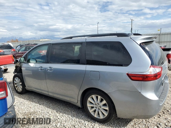 2015 Toyota Sienna Limited z VIN 5TDDK3DC5FS127754, wystawiony jako Copart lot #57437715 z przebiegiem 99 496 mil mil oraz Szkoda całkowita • Salvage title. Historia ofert i sprzedaży dostępna na DreamBid. Obrazek 2.