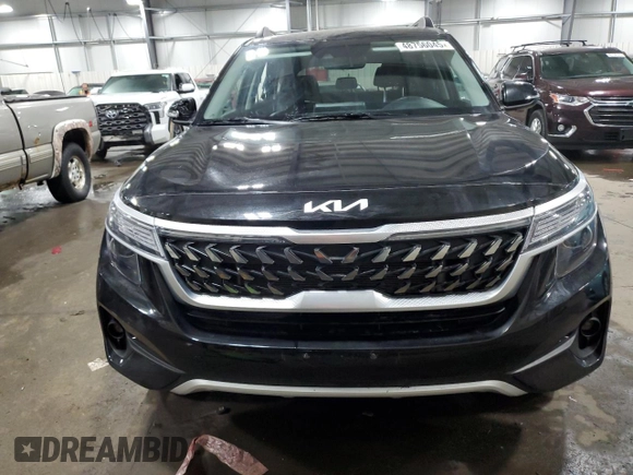 2023 Kia Seltos Nightfall with VIN KNDEUCA26P7405194, listed as a Copart auction lot 48756045 with 26,885 mi miles and Salvage Title. Bid and sale history available at DreamBid. Image 5.