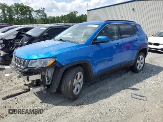 2021 Jeep Compass Latitude with VIN 3C4NJDBB1MT584118, listed as a Copart auction lot 55926585 with 89,454 mi miles and Salvage title. Bid and sale history available at DreamBid. Image 1.