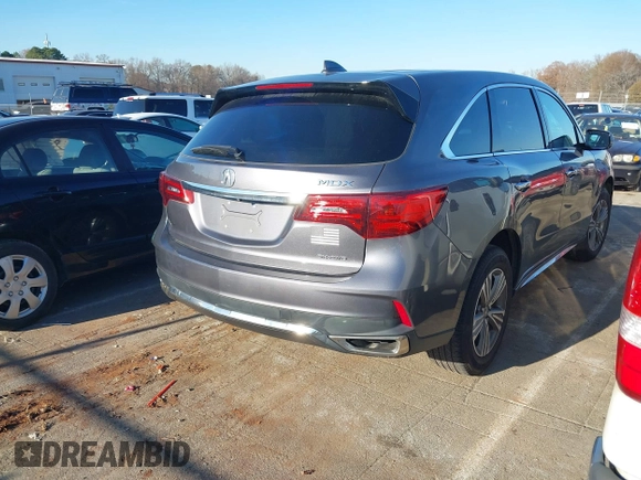 2019 Acura MDX with VIN 5J8YD4H3XKL034284, listed as a IAAI auction lot 39528719 with 35,478 mi miles. Bid and sale history available at carsss.com. Image 4.