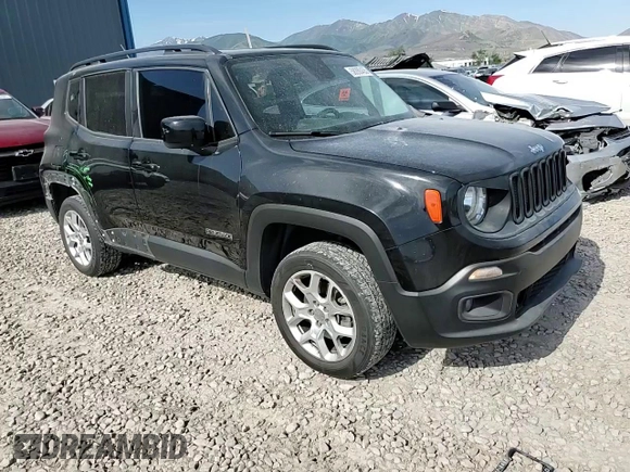 2017 Jeep Renegade Latitude with VIN ZACCJBBB7HPG57002, listed as a Copart auction lot 58260455 with 117,053 mi miles and Salvage title. Bid and sale history available at DreamBid. Image 13.