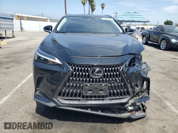 2022 Lexus NX 350 with VIN JTJAGCEZ4N5000938, listed as a Copart auction lot 57673895 with 36,396 mi miles and Salvage title. Bid and sale history available at DreamBid. Image 5.