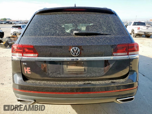 2022 Volkswagen Atlas SE with VIN 1V2DP2CA9NC542795, listed as a Copart auction lot 58150825 with 45,399 mi miles and Clean title. Bid and sale history available at DreamBid. Image 6.