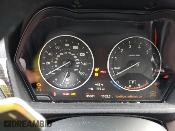 2016 BMW X1 xDrive28i with VIN WBXHT3C36G5E48361, listed as a Copart auction lot 36787953 with 35,081 mi miles. Bid and sale history available at carsss.com. Image 9.
