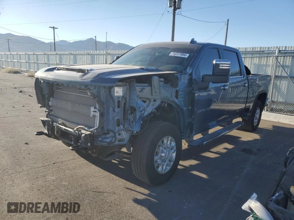 2024 Chevrolet Silverado 3500HD LTZ with VIN 2GC4YUEY0R1156282, listed as a Copart auction lot 74237994 with 13,164 mi miles and Salvage Title. Bid and sale history available at carsss.com. Image 1.