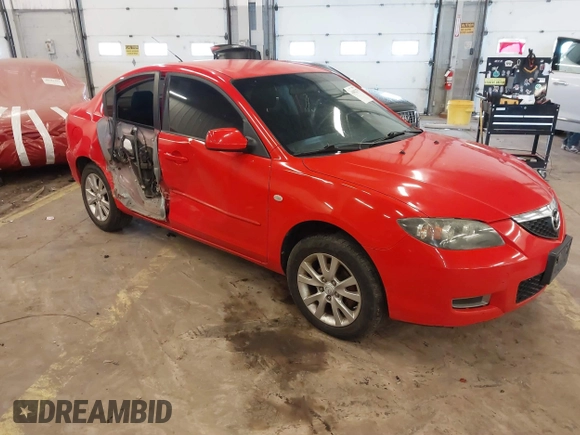 2008 Mazda 3 i Touring with VIN JM1BK12G681838719, listed as a IAAI auction lot 41802279 with 193,667 mi miles and . Bid and sale history available at carsss.com. Image 1.