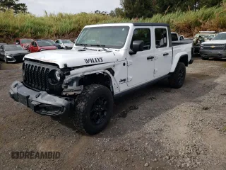 2021 Jeep Gladiator Sport S z VIN 1C6HJTAG9ML617423, wystawiony jako Copart lot #56595205 z przebiegiem 13 250 mil mil oraz Szkoda całkowita • Salvage title. Historia ofert i sprzedaży dostępna na DreamBid. Obrazek 1.