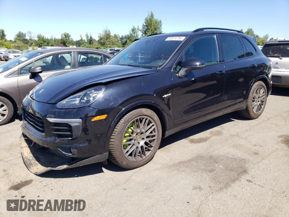 2017 Porsche Cayenne S E-Hybrid with VIN WP1AE2A22HLA68634, listed as a Copart auction lot 63874754 with 44,787 mi miles and Salvage title. Bid and sale history available at DreamBid. Image 1.