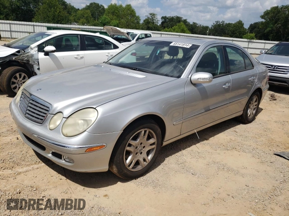 2003 Mercedes-Benz E-Class 3.2L with VIN WDBUF65J23A206793, listed as a Copart auction lot 65141914 with 0 mi miles and Salvage Title. Bid and sale history available at carsss.com. Image 1.
