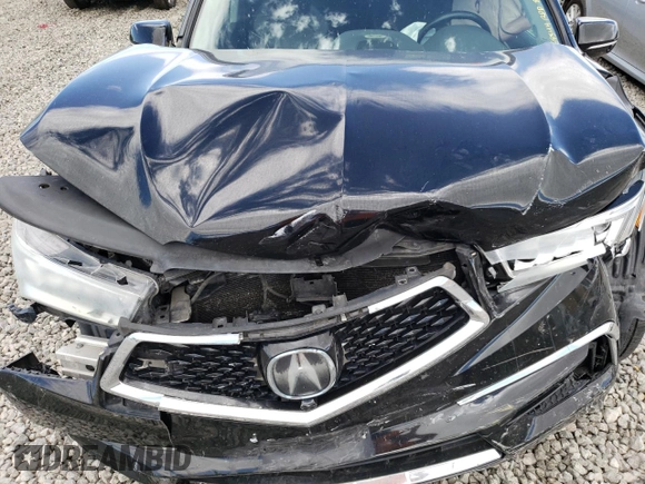 2017 Acura MDX Sport Hybrid w/Advance Pkg with VIN 5FRYD7H77HB001806, listed as a Copart auction lot 66971634 with 0 mi miles and Salvage Title. Bid and sale history available at carsss.com. Image 12.