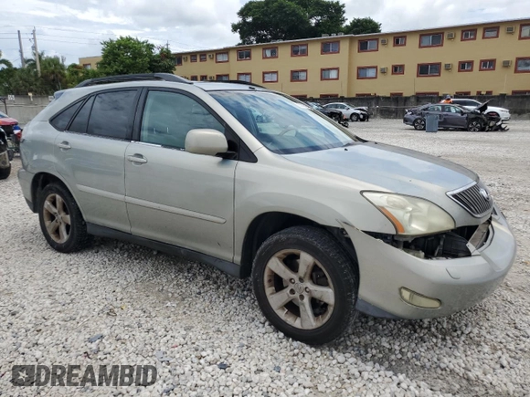 2005 Lexus RX 330 with VIN 2T2GA31U15C024041, listed as a Copart auction lot 65141585 with 236,278 mi miles and Salvage title. Bid and sale history available at DreamBid. Image 4.