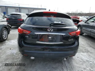 2017 Infiniti QX70 with VIN JN8CS1MW0HM411015, listed as a Copart auction lot 44016155 with Not Provided miles and Salvage Title. Bid and sale history available at carsss.com. Image 6.
