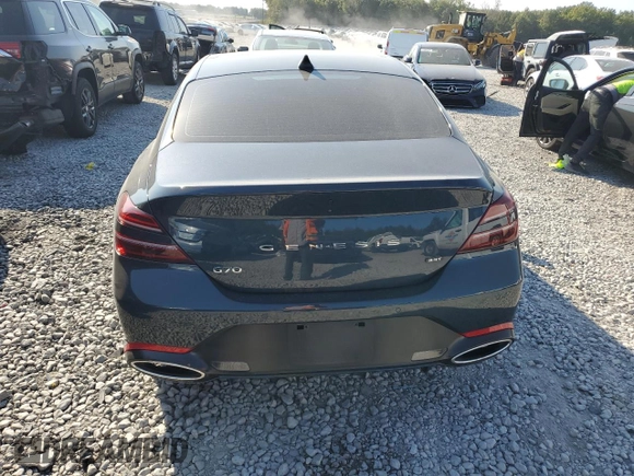 2022 Genesis G70 3.3T with VIN KMTG54TE5NU097499, listed as a Copart auction lot 75570294 with 64,864 mi miles and Salvage Title. Bid and sale history available at DreamBid. Image 6.