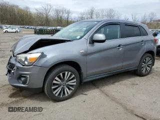 2013 Mitsubishi Outlander Sport SE with VIN 4A4AR4AUXDE014251, listed as a Copart auction lot 53883495 with 111,028 mi miles and Salvage Title. Bid and sale history available at carsss.com. Image 1.