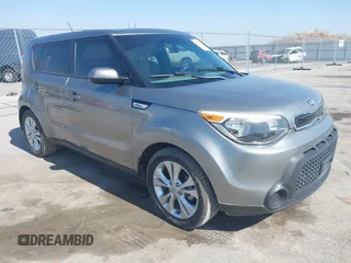 2015 Kia Soul + with VIN KNDJP3A53F7165066, listed as a IAAI auction lot 41790238 with 98,569 mi miles and . Bid and sale history available at DreamBid. Image 1.