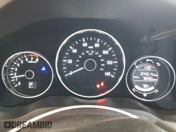 2016 Honda HR-V EX with VIN 3CZRU5H52GM709572, listed as a Copart auction lot 56125745 with 44,514 mi miles and Salvage Title. Bid and sale history available at DreamBid. Image 9.