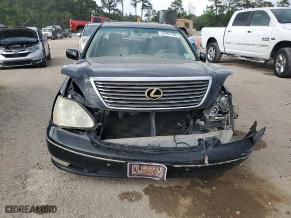2004 Lexus LS 430 with VIN JTHBN36F940170241, listed as a Copart auction lot 54101155 with 264,471 mi miles and Clean Title. Bid and sale history available at carsss.com. Image 5.