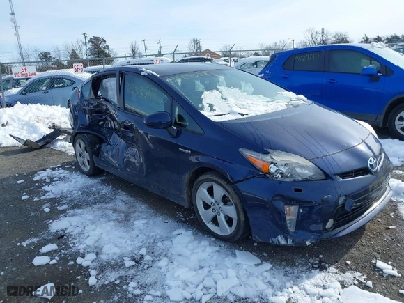 2012 Toyota Prius One with VIN JTDKN3DUXC1559823, listed as a IAAI auction lot 41253583 with 144,729 mi miles. Bid and sale history available at carsss.com. Image 1.