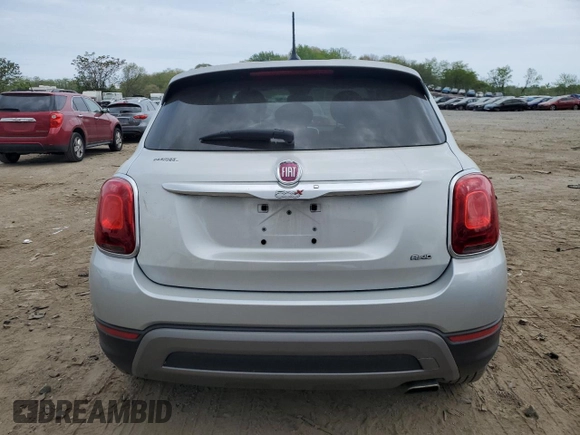 2017 FIAT 500X Trekking with VIN ZFBCFYCB3HP606695, listed as a Copart auction lot 54681115 with 59,346 mi miles and Salvage title. Bid and sale history available at DreamBid. Image 6.