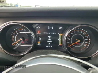 2019 Jeep Wrangler Unlimited Sahara with VIN 1C4HJXEG9KW600644, listed as a Copart auction lot 56193655 with 46,198 mi miles and Salvage title. Bid and sale history available at DreamBid. Image 9.