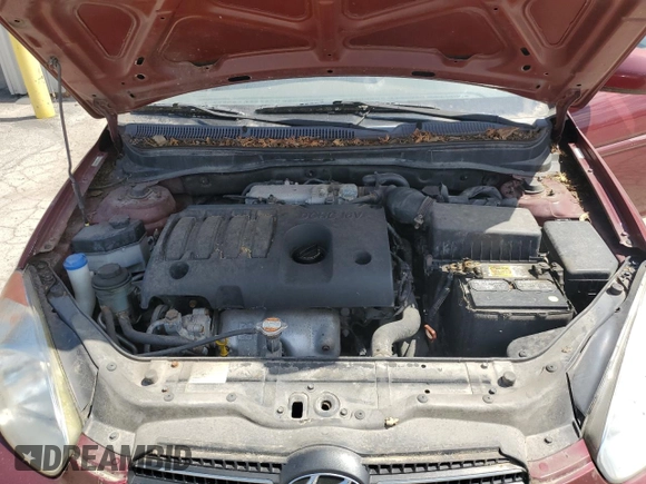 2010 Hyundai Accent GLS with VIN KMHCN4AC0AU489696, listed as a Copart auction lot 53842655 with 162,582 mi miles and Clean Title. Bid and sale history available at carsss.com. Image 11.