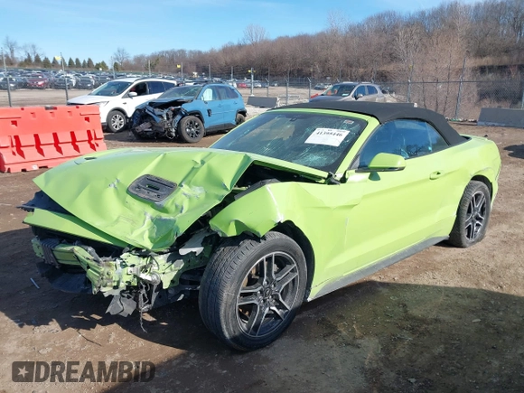 2020 Ford Mustang EcoBoost z VIN 1FATP8UHXL5186022, wystawiony jako IAAI lot #41395446 z przebiegiem 117 634 mil mil oraz . Historia ofert i sprzedaży dostępna na DreamBid. Obrazek 17.
