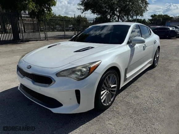 2018 Kia Stinger with VIN KNAE15LAXJ6032888, listed as a Copart auction lot 44656365 with NaN miles and Non Repairable. Bid and sale history available at carsss.com. Image 1.