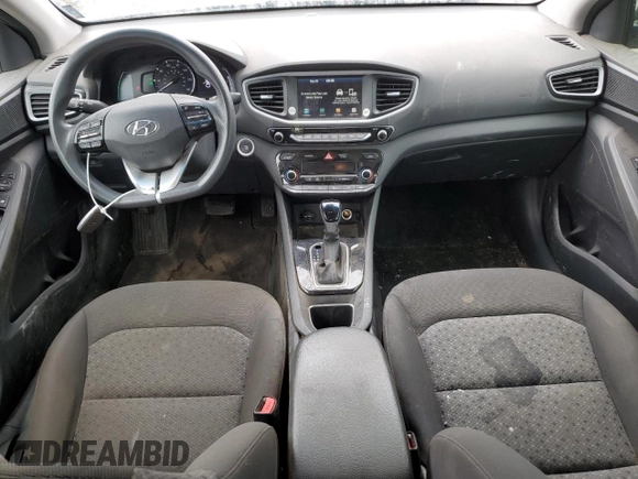 2019 Hyundai Ioniq Blue with VIN KMHC65LC7KU137684, listed as a Copart auction lot 58597025 with 53,010 mi miles and Salvage title. Bid and sale history available at DreamBid. Image 8.