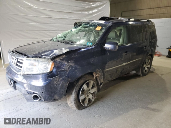 2013 Honda Pilot Touring with VIN 5FNYF4H93DB039720, listed as a Copart auction lot 50798675 with Not Provided miles and Salvage Title. Bid and sale history available at DreamBid. Image 1.