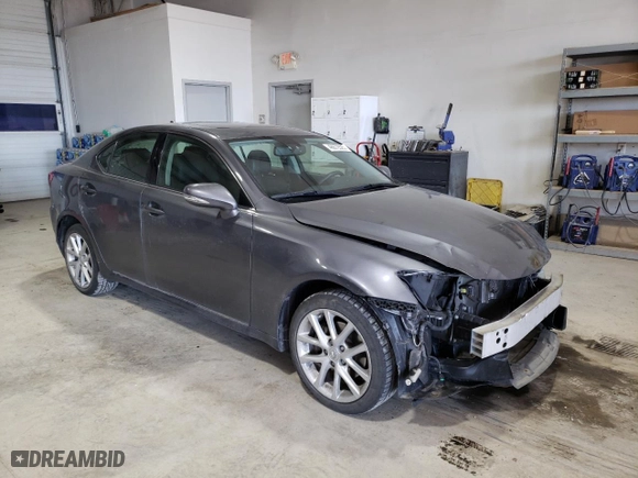 2013 Lexus IS 250 with VIN JTHCF5C24D5063907, listed as a Copart auction lot 46672525 with 133,701 mi miles and Salvage Title. Bid and sale history available at carsss.com. Image 4.