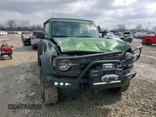 2022 Ford Bronco with VIN 1FMEE5DP0NLA81692, listed as a Copart auction lot 46881445 with 28,843 mi miles and Salvage Title. Bid and sale history available at DreamBid. Image 12.