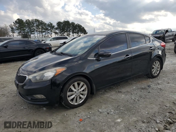 2014 Kia Forte EX with VIN KNAFX4A85E5128260, listed as a Copart auction lot 44041325 with 143,998 mi miles and Salvage Title. Bid and sale history available at carsss.com. Image 1.