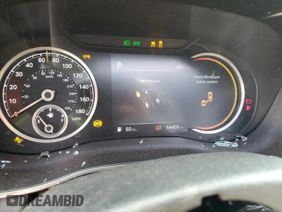 2022 Genesis G70 2.0T with VIN KMTG34TA6NU098213, listed as a Copart auction lot 76084664 with 64,405 mi miles and Non Repairable. Bid and sale history available at DreamBid. Image 9.
