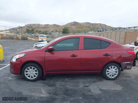 2019 Nissan Versa Sedan SV with VIN 3N1CN7AP4KL818505, listed as a IAAI auction lot 41537110 with 130,474 mi miles. Bid and sale history available at carsss.com. Image 14.