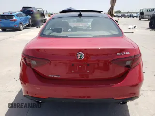 2019 Alfa Romeo Giulia Sport with VIN ZARFAMAN2K7612385, listed as a Copart auction lot 65497014 with 0 mi miles and Salvage Title. Bid and sale history available at carsss.com. Image 6.