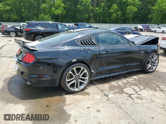 2016 Ford Mustang V6 with VIN 1FA6P8AM2G5246041, listed as a Copart auction lot 57300875 with 134,553 mi miles and Salvage title. Bid and sale history available at DreamBid. Image 3.