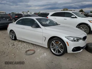 2015 BMW 4 Series 435i with VIN WBA3T3C56FP738508, listed as a Copart auction lot 74870964 with 77,111 mi miles and Salvage Title. Bid and sale history available at carsss.com. Image 4.