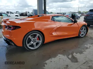 2023 Chevrolet Corvette 2LT with VIN 1G1YB3D45P5105635, listed as a Copart auction lot 59577785 with 16,595 mi miles and Salvage title. Bid and sale history available at DreamBid. Image 3.